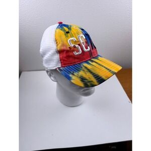 The Game Santa Cruz SC 76 Tie Dye Trucker Hat Mesh Snapback Cap Multicolor